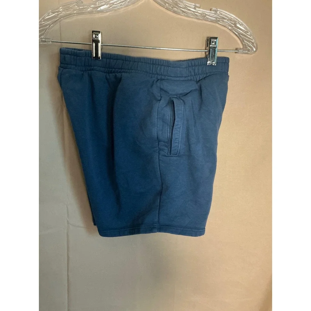The North Face Sweat Shorts Boys Large 12 Blue Excellent Fleece Logo Pockets